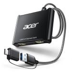 acer USB 3.0 Video Capture Card, HDMI Capture Card for Streaming with 4K Loop-Out & USB A/C | 1080P 60Hz HD | Video Audio Game Capture for PS5/PS4/Switch2/Xbox/Camera/PC/Mac - Black