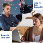 BlueFire Wired Gaming Earphone 3.5 MM E-Sport Earphone Noise Cancelling Stereo Bass Gaming Headphone with Adjustable Mic for PS4, Xbox One, Laptop, Cellphone, PC (Black)