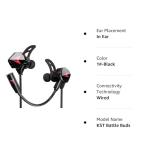 KASOTT Battle Buds Pro in-Ear Gaming Headset with Dual Microphone, Mute and Volume Control, Wired Earphones for Mobile Gaming, Nintendo Switch, Xbox One, PS, PC (Black)