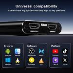 XIIXMASK Video Capture Card, Audio Video Capture Card, USB 3.0 Capture Card 4K HDMI Loop-Out, 1080P 60FPS/2K 30FPS Video Game Capture for Streaming Works for PS5/Switch/Camera/PC/OBS(Black)