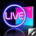 Lumoonosity Live Neon Sign - Blue&Pink LED On Air Light for Streamers/Influencers/Gamers - Streaming/Recording Live Neon Signs for Studio, Game Room, Bedroom