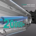 WALI Single Monitor Mount for 13-34 inch Screens, Adjustable Single Monitors Arm, Regular Screen up to 32 inch, 26.4lbs, Computer Monitor Stand for Desk, VESA 75/100mm (GSMP001N), Black