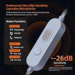 KZ Gale Wired Earbuds with Microphone, HiFi Deep Bass Comfort-Fit Ear Buds for Gaming, Super-Linear Driver IEM for Gaming, Compatible for PC, PS5, PS4, Nintendo, Switch, Steam Deck (3.5, White)