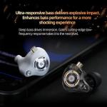 KZ Gale Wired Earbuds with Microphone, HiFi Deep Bass Comfort-Fit Ear Buds for Gaming, Super-Linear Driver IEM for Gaming, Compatible for PC, PS5, PS4, Nintendo, Switch, Steam Deck (3.5, White)