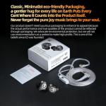 KZ Gale Wired Earbuds with Microphone, HiFi Deep Bass Comfort-Fit Ear Buds for Gaming, Super-Linear Driver IEM for Gaming, Compatible for PC, PS5, PS4, Nintendo, Switch, Steam Deck (3.5, White)