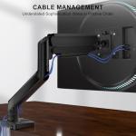 WALI Single Monitor Mount for 13-34 inch Screens, Adjustable Single Monitors Arm, Regular Screen up to 32 inch, 26.4lbs, Computer Monitor Stand for Desk, VESA 75/100mm (GSMP001N), Black