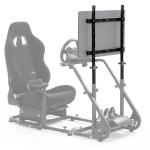 Dardoo Racing Simulator Cockpit Monitor Mount Fit for Logitech G923 G29 G920, for Thrustmaster Wheel Frame, Excluding Steering Wheel Shift Lever Pedals Seat and Racing Frame