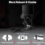 Dardoo Racing Simulator Cockpit Monitor Mount Fit for Logitech G923 G29 G920, for Thrustmaster Wheel Frame, Excluding Steering Wheel Shift Lever Pedals Seat and Racing Frame