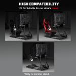 Dardoo Racing Simulator Cockpit Monitor Mount Fit for Logitech G923 G29 G920, for Thrustmaster Wheel Frame, Excluding Steering Wheel Shift Lever Pedals Seat and Racing Frame