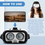 VR Headset, 3D VR Glasses Virtual Reality Headset for Kids & Adults with Controller Universal Virtual Reality Goggles Compatible 4.7-6.5" for Movies,TV Video Games