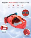Upgraded VR Headset Compatible with Nintendo Switch & OLED, Adjustable 3D VR Glasses with Wide Compatibility for Switch, HD Lenses, No-Blur Immersive Gaming Experience