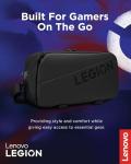 Lenovo Legion Sling Bag, Waterproof Carrying Case Bag for Legion Go Gaming Console, Black, Custom Fit Console Carrier, Adjustable Shoulder Strap, Multiple Compartments, Durable and Stylish Design