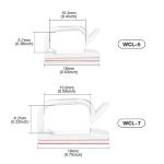 60 PCS XHF 5/8” Adhesive Cable Wire Clips Clear, Outdoor Christmas Light Clips, Cable Staples Cable Management Wire Organizer Cord Holder for Under Desk, Car, Wall, TV PC Ethernet Cable