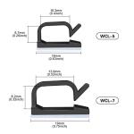 XHF 120 PCS Adhesive Cable Wire Clips Black, Outdoor Christmas Light Clips, Cable Management Wire Organizer Cord Holder for Under Desk, Car, Wall, TV PC Ethernet Cable