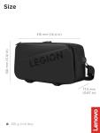 Lenovo Legion Sling Bag, Waterproof Carrying Case Bag for Legion Go Gaming Console, Black, Custom Fit Console Carrier, Adjustable Shoulder Strap, Multiple Compartments, Durable and Stylish Design