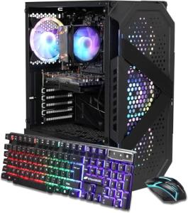 STGAubron Gaming PC Desktop Computer, Intel Core i7 up to 3.9G, GeForce RTX 3060 12G, 32GB RAM, 1TB SSD, WiFi 6, BT 5.0, RGB Fan x 4, Windows 11 Home
