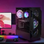 STGAubron Gaming PC Desktop Computer, Intel Core i7 up to 3.9G, GeForce RTX 3060 12G, 32GB RAM, 1TB SSD, WiFi 6, BT 5.0, RGB Fan x 4, Windows 11 Home