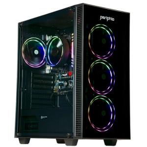 Periphio Terra Prebuilt Gaming PC - AMD Ryzen 7 5700G CPU (4.6GHz Turbo) | Radeon Vega 8 Graphics | 1TB M.2 NVMe SSD | 16GB DDR4 RAM | Windows 11 Gaming Desktop Computer | WiFi + BT…