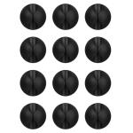 Flezoo Cord Holder Cable Holder, 12PCS Black Adhesive Cable Clips Cord Organizer Charger Holder Wire Management Keeper for Nightstand, Office, Desk or Mouse