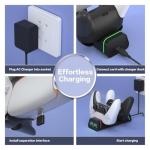 Controller Charging Dock for Switch Pro & Switch 2 Pro Controller, PS5 Controller, Xbox Series X|S & Elite 2, 2-Port LED Charging Station (Not for PowerA/3rd-Party Pro), 5V2A Recommended