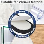 Flezoo Cord Holder Cable Holder, 12PCS Black Adhesive Cable Clips Cord Organizer Charger Holder Wire Management Keeper for Nightstand, Office, Desk or Mouse