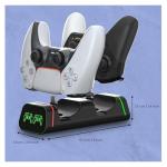 Controller Charging Dock for Switch Pro & Switch 2 Pro Controller, PS5 Controller, Xbox Series X|S & Elite 2, 2-Port LED Charging Station (Not for PowerA/3rd-Party Pro), 5V2A Recommended