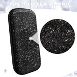 homicozy Glitter Carrying Case Compatible with Nintendo Switch OLED & Switch Console,Black Protective Hard Travel Case Shell Pouch for Nintendo Switch Console/Accessories,Switch Gaming Cases for Girls
