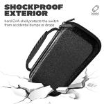 homicozy Glitter Carrying Case Compatible with Nintendo Switch OLED & Switch Console,Black Protective Hard Travel Case Shell Pouch for Nintendo Switch Console/Accessories,Switch Gaming Cases for Girls