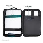 GDNasist Game Console Backpack for PS5, Protective Carrying Case Compatible with Playstation5 Console, Base, 15.6”Laptop, Headset, PS5 Controller, More Game Discs, and Gaming Accessories