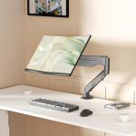 Suptek Monitor Mount Gas Spring Monitor Arm Desk Mount Fully Adjustable Fits 17 20 22 23 24 26 27 32 35 inch Monitors Weight Capacity up to 24.25 lbs