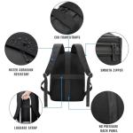 GDNasist Game Console Backpack for PS5, Protective Carrying Case Compatible with Playstation5 Console, Base, 15.6”Laptop, Headset, PS5 Controller, More Game Discs, and Gaming Accessories