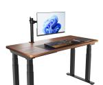 Amazon Basics Single Computer Monitor Stand with Cable Management, Height Adjustable VESA Desk Arm Mount, Fully Adjustable Tilt and Rotation, Steel, Black, Fits 13-30" Screens