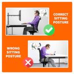 Amazon Basics Single Computer Monitor Stand with Cable Management, Height Adjustable VESA Desk Arm Mount, Fully Adjustable Tilt and Rotation, Steel, Black, Fits 13-30" Screens