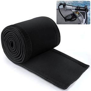 Trolling Motor Cable Sleeve, 60" L Black Neoprene Trolling Motor Sleeve Wire Cover Cable Wrap Organizer