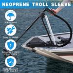Trolling Motor Cable Sleeve, 60" L Black Neoprene Trolling Motor Sleeve Wire Cover Cable Wrap Organizer