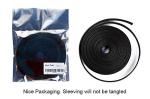 50ft - 1/4 inch & 1/2 inch PET Expandable Braided Sleeving – Black – Alex Tech Braided Cable Sleeve
