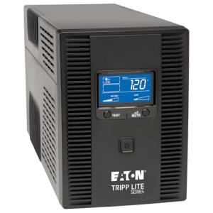 Eaton Tripp Lite Series OMNI1500LCDT 1500VA UPS Battery Backup Computer Uninterruptible Power Supply Units & Surge Protector, 810W, 10 Outlets, AVR, LCD Screen, 3 Year Warranty & $250,000 Insurance