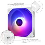 Thermalright 5 Pack TL-C12CW-S CPU Fan 120mm White ARGB Case Cooler Fan, 4pin PWM Silent Computer Fan with S-FDB Bearing Included, up to 1550RPM Cooling Fan（5 Quantities）