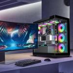 RGB Fans:5pack 120mm PWM ARGB Case Fan with Fan Hub and Remote,Speed Control,PWM Control Fan for Computer Case and Liquid Cooling System