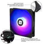 Thermalright 5 Pack TL-C12C-S CPU Fan 120mm ARGB Case Cooler Fan, 4pin PWM Silent Computer Fan with S-FDB Bearing Included, up to 1550RPM Cooling Fan（5 Quantities）