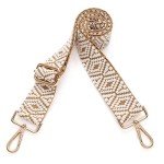 S-Jacorry Adjustable Canvas Shoulder Strap with Gold Buckles