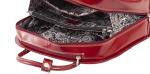 McKlein USA Red Leather Laptop Briefcase