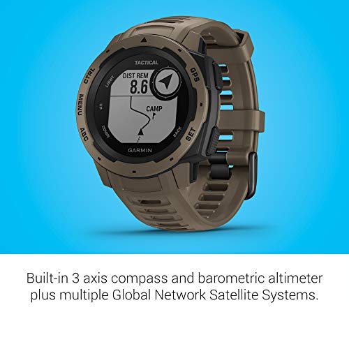Garmin Instinct Tactical Rugged Smartwatch in Coyote Tan