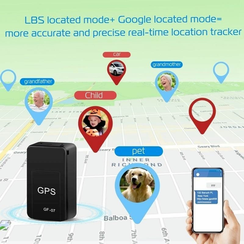 GF-07 Real-Time GPS Tracker for Cars and Pets