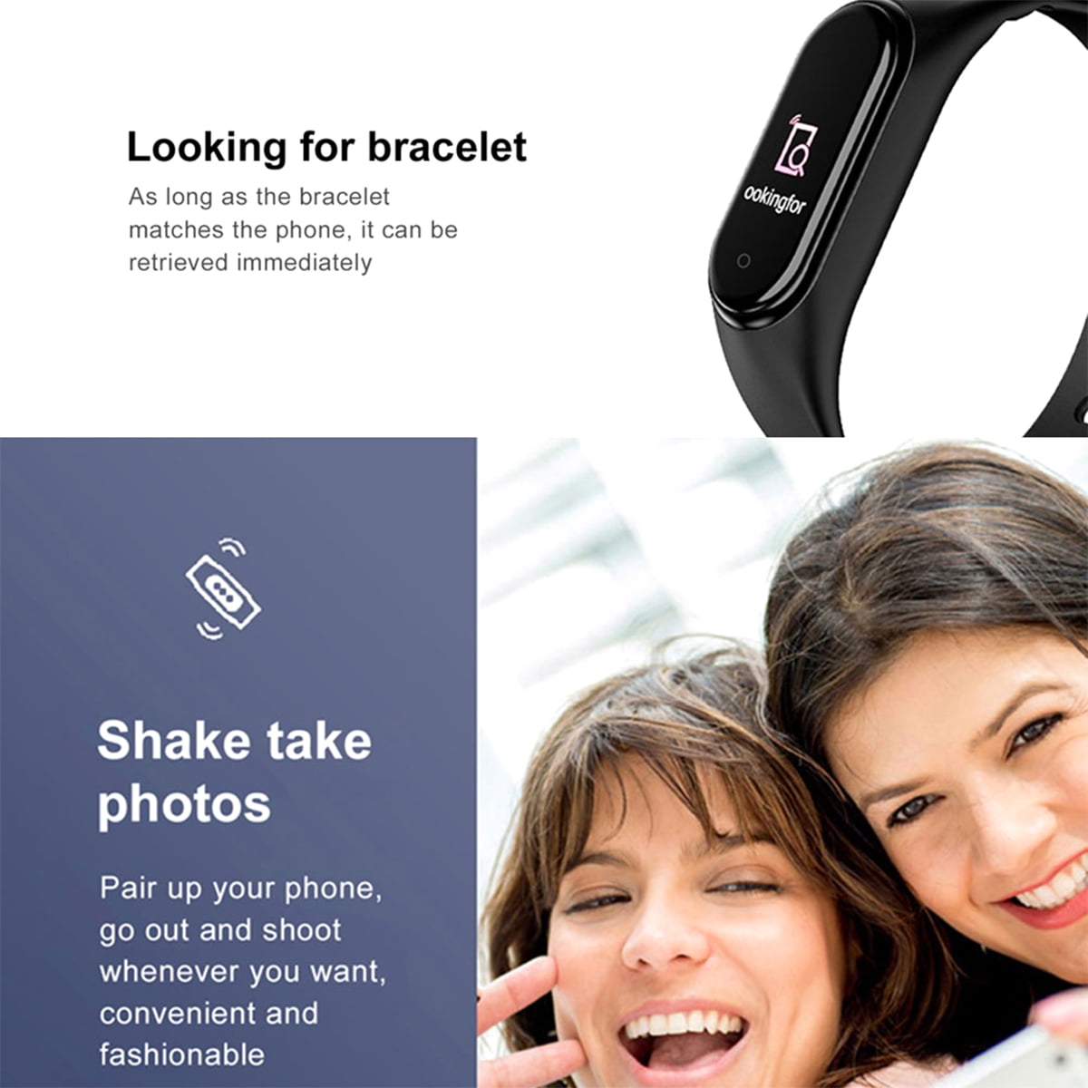 Waterproof Fitness Tracker with Heart Rate Monitor