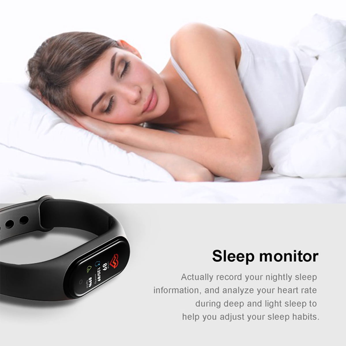 Waterproof Fitness Tracker with Heart Rate Monitor