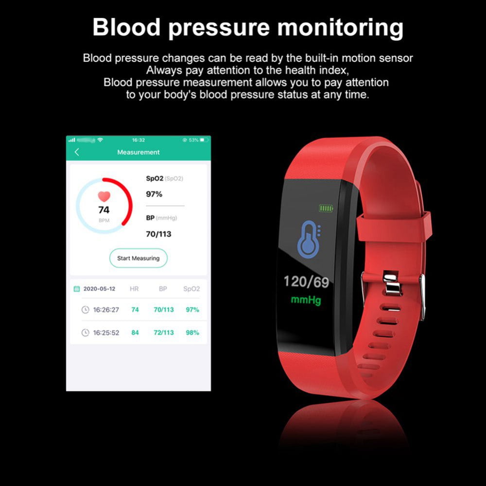Fitness Tracker with Heart Rate and Sleep Monitor