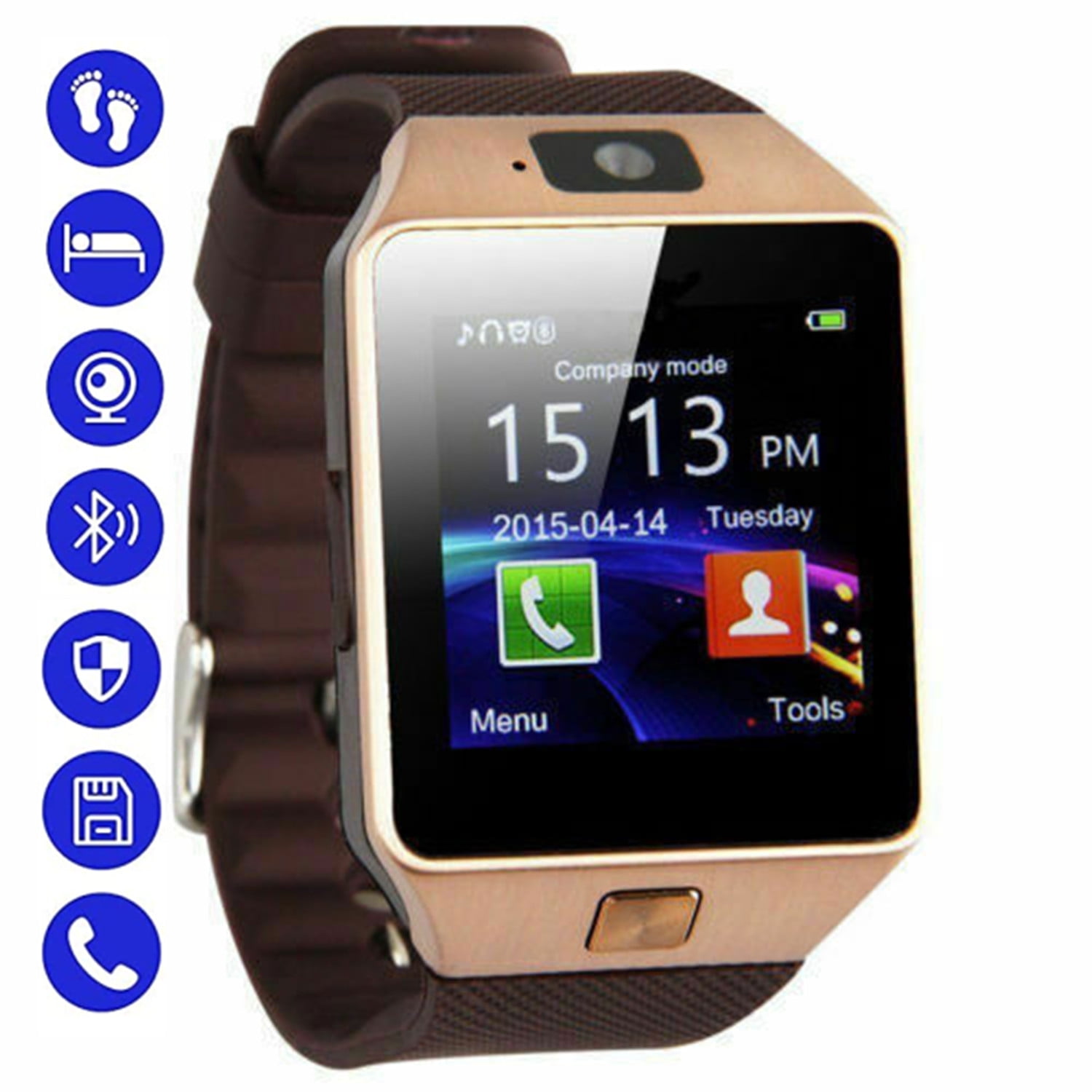 Waterproof Smart Fitness Watch with Heart Monitor