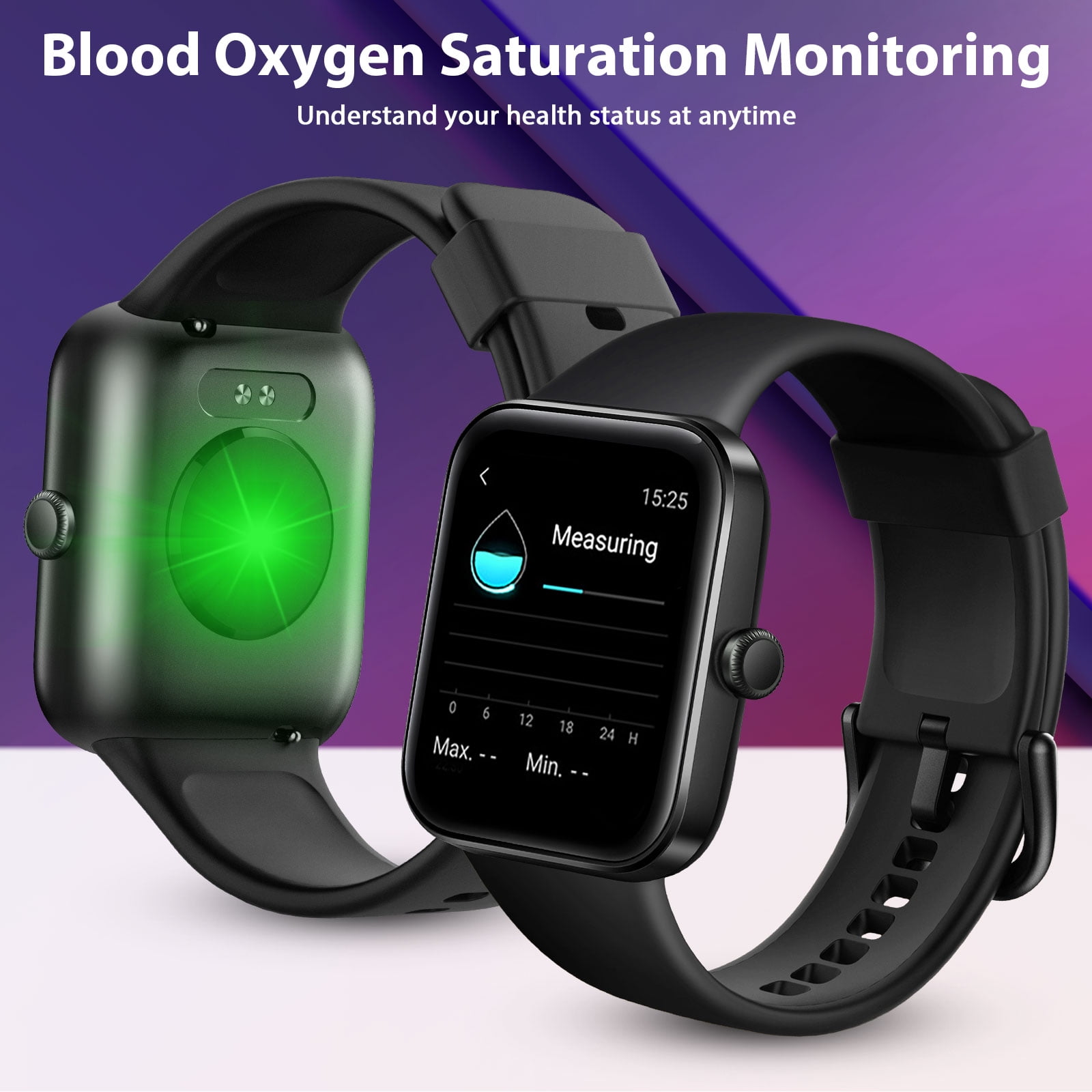 Waterproof Smartwatch Fitness Tracker for Android & iPhone