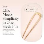 Kitsch Gold Metal Hair Fork - Elegant & Durable